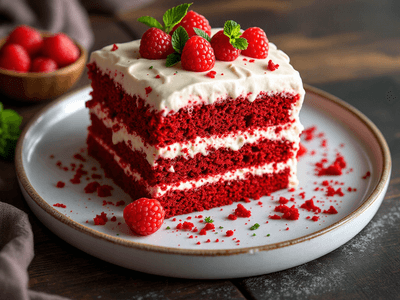 Red Velvet Cake with Cream Cheese Frosting