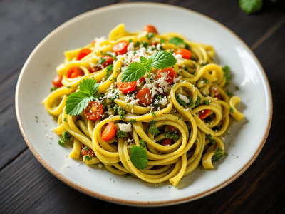 Pasta with Pesto Sauce