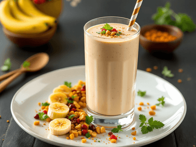 Banana Peanut Butter Milkshake