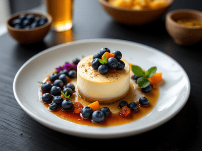 Baked Blueberry Cheesecake