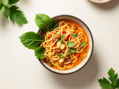Vegetarian Singapore Laksa