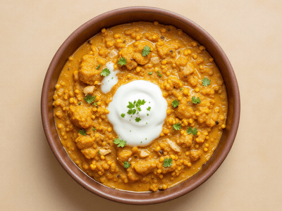 Daal Chilla with Curd