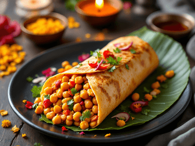 Chickpea Masala Wrap