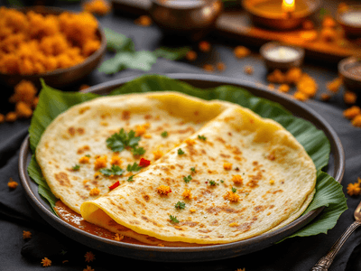 Plain Dosa with Sambhar