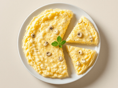 Omelet Cendawan Putih