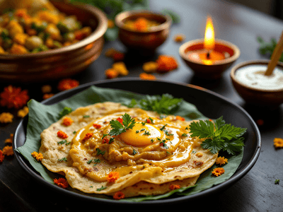 Gobhi Paratha with Ghee