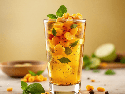 Pani Puri with Spicy Water