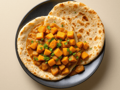 Aloo Curry with Roti