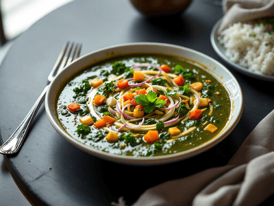 Vegetable Spinach Soup