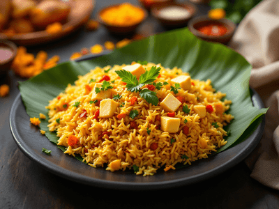 Fried Rice with Paneer