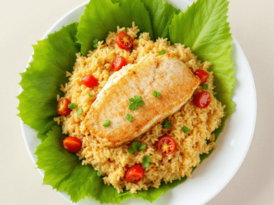 Nasi Lemak with Fish