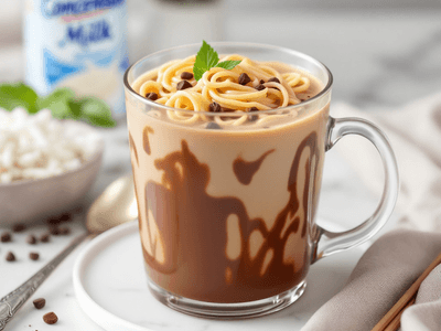 Pasta Alfredo Coklat
