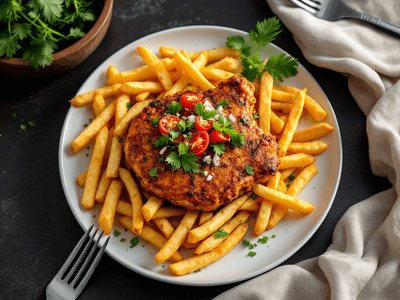Chicken Chop with Fries