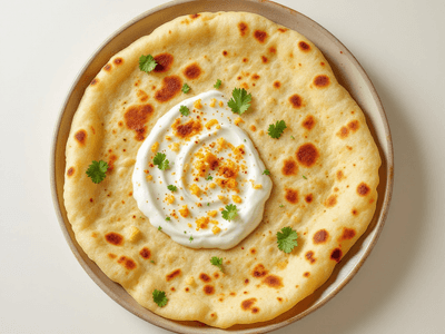 Gobhi Paratha with Curd