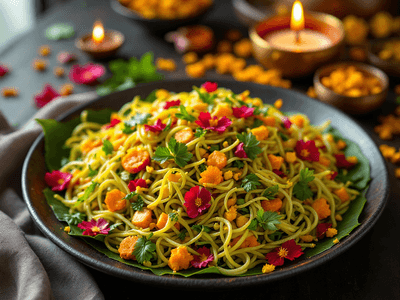 Moong Sprouts Salad with Lemon Dressing