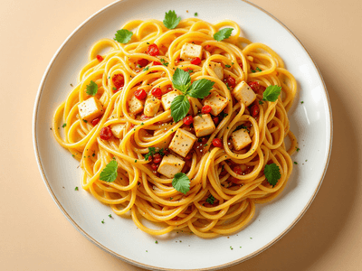 Spaghetti Paneer