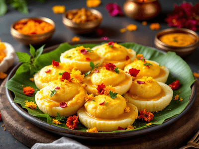 Idli with Coconut Chutney