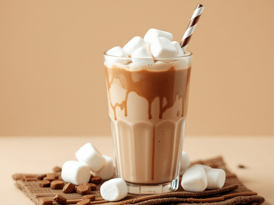 Milo Ais with Marshmallows