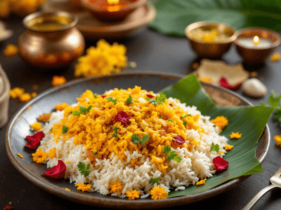 Rice with Garlic Rasam