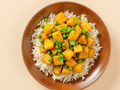 Aloo Gobhi with Peas