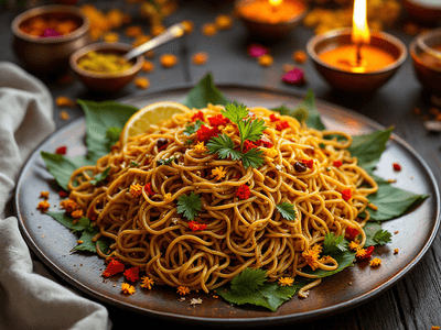 Stir Fried Ragi Noodles