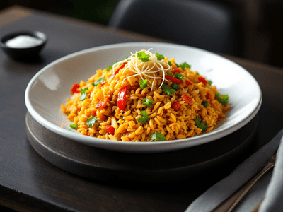Vegetarian Korean Fried Rice