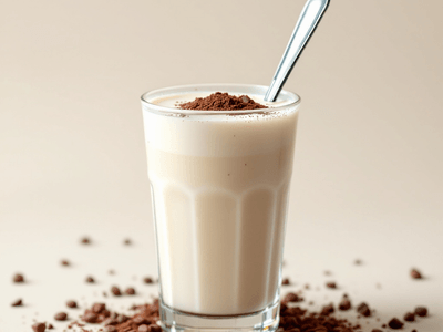 1 Glass Milk with 1 Spoon of Chocolate Horlicks