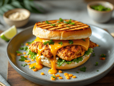 Sandwich Ayam Bakar dan Keju