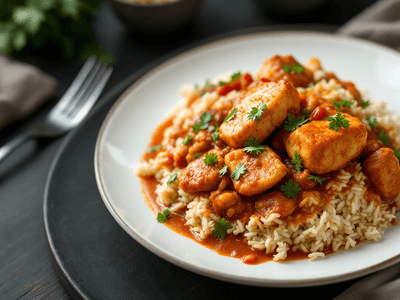 Nasi Dagang with Fish Curry