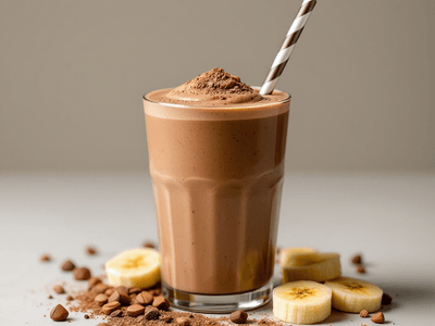Chocolate Banana Peanut Butter Smoothie