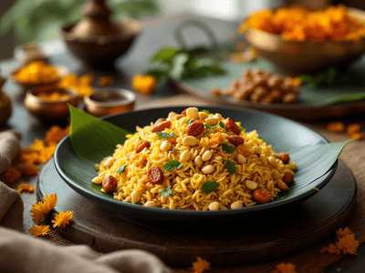 Rava Upma with Peanuts