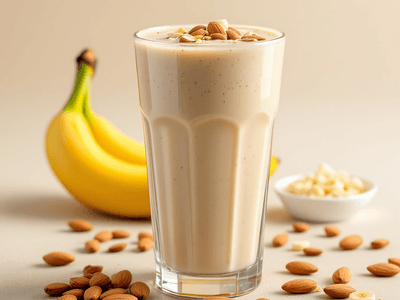 Banana Shake with Almonds