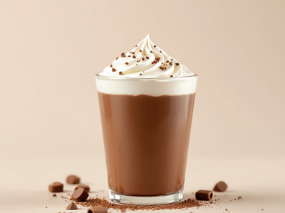 Mini Chocolate Pancake with Whipped Cream