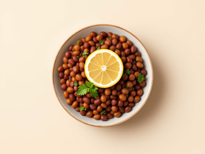 Boiled Rajma with Lemon