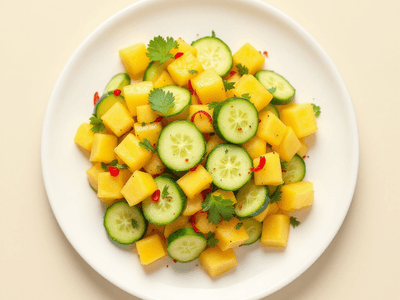 Cucumber and Pineapple Rojak