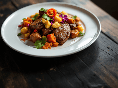 Beef Steak with Masala