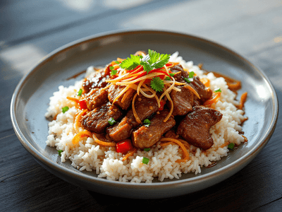 Wagyu Beef Teriyaki with Rice