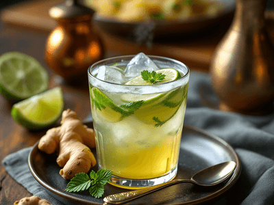 Lime Juice Mixer with Ginger
