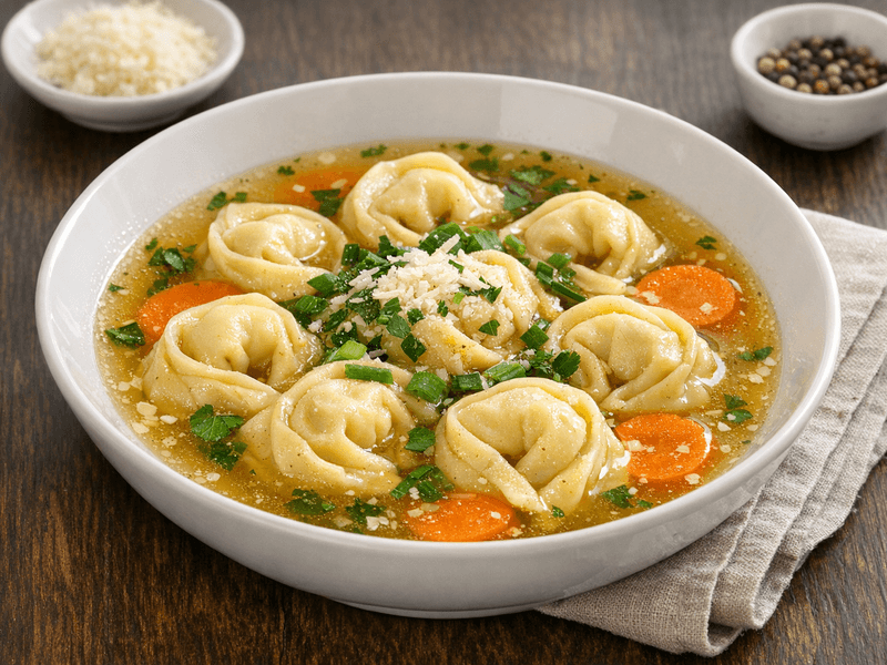 Capeletti em Caldo