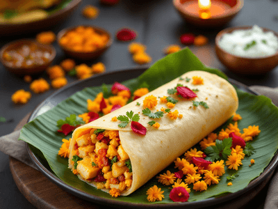 Paneer Rice Paper Wrap