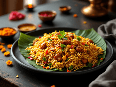 Soya Chunks Biryani