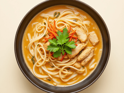 Singapore Laksa with Chicken