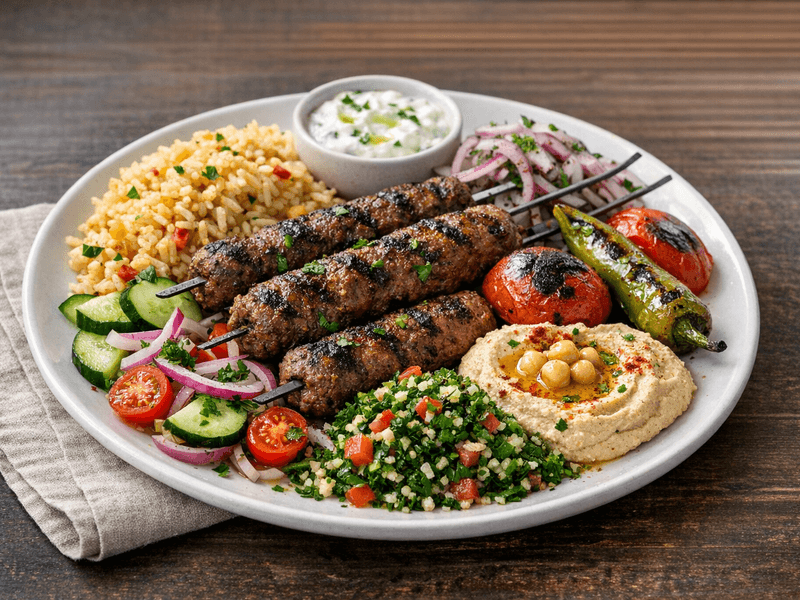 Beef Kebab Plate