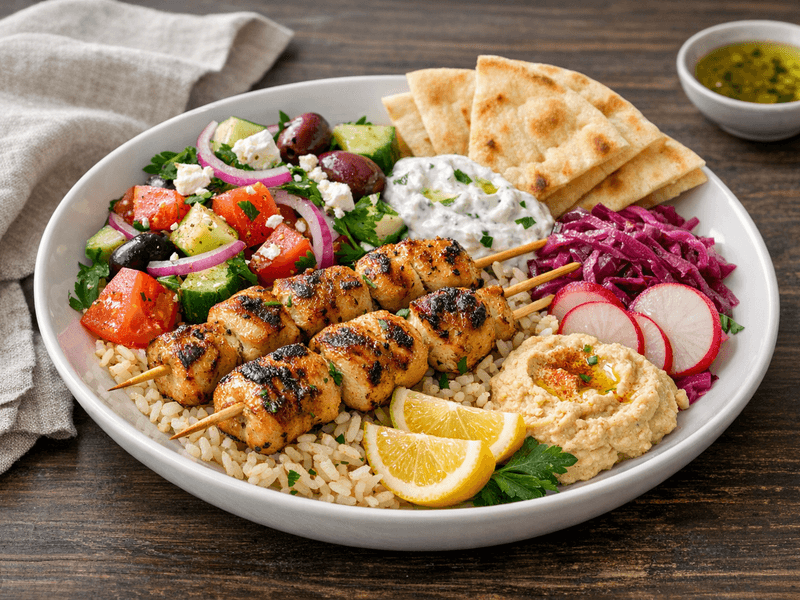 Chicken Souvlaki Bowl