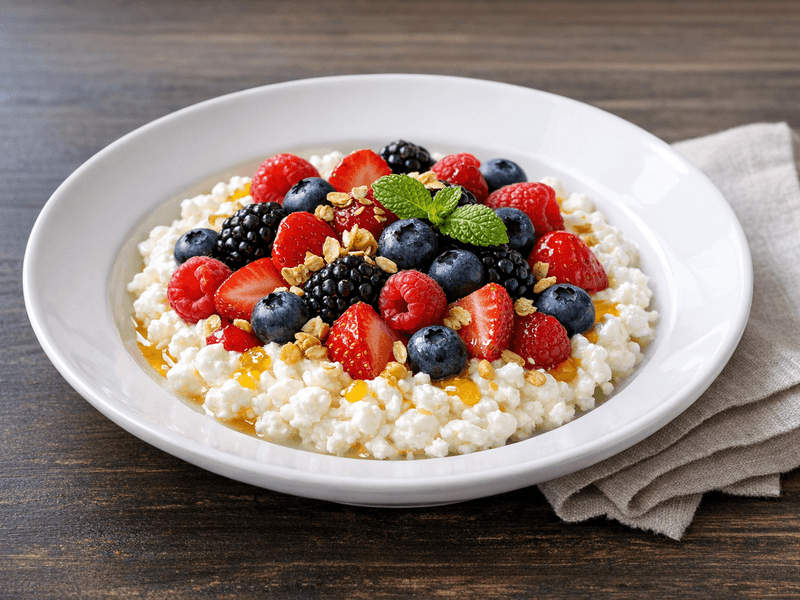 Cottage Cheese Berry Bowl