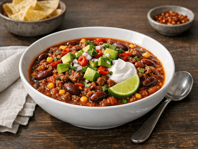 Lean Beef Chili Bowl