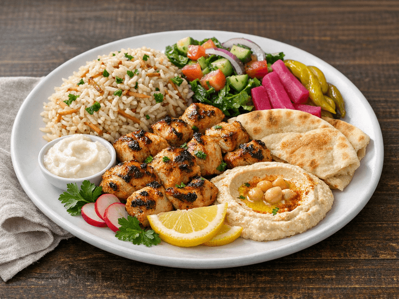 Lebanese Chicken Tawook Plate