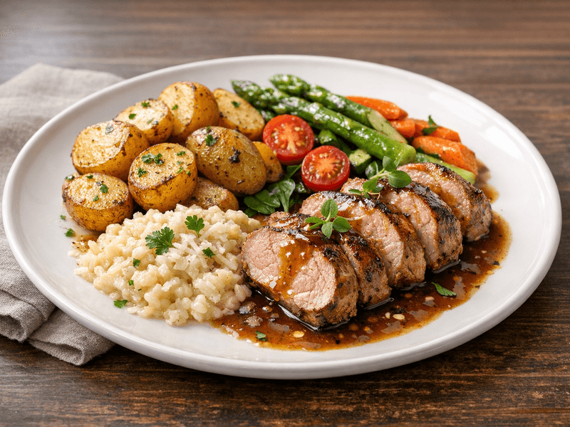 Pork Tenderloin Meal Plate