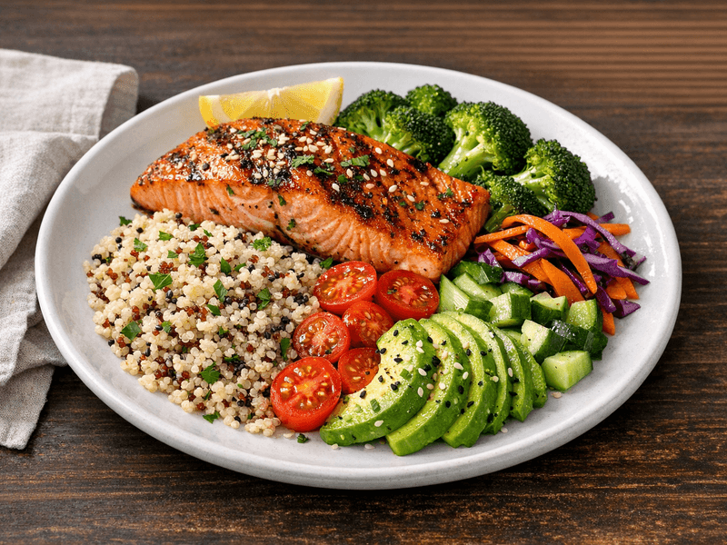 Salmon Quinoa Meal Prep