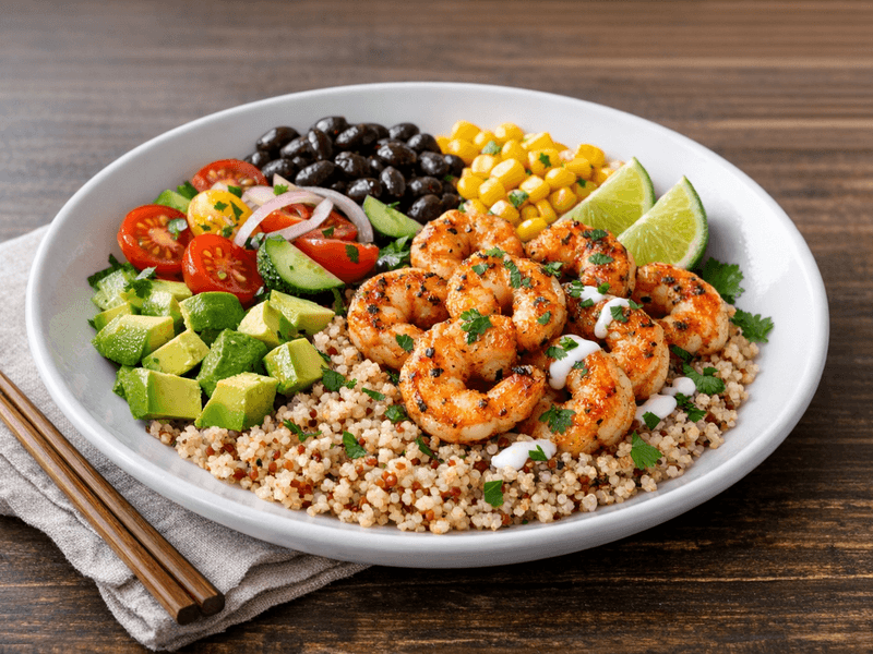 Shrimp Quinoa Bowl